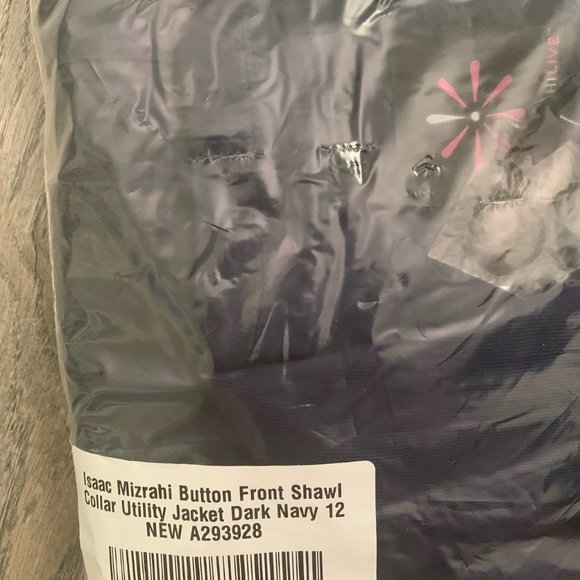 NWT ISAAC MIZRAHI BUTTON SHAWL UTILITY JACKET 12 - Picture 12 of 12